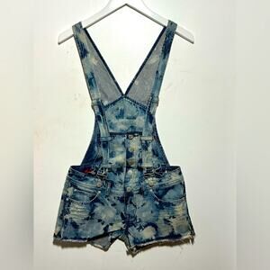No! Jeans Acid Wash Shortalls S NWOT